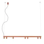 Lampa wisząca FOURTY  LINE LED 8W + 7xGU10 terakota 12423 Nowodvorski