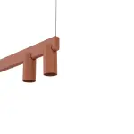 Lampa wisząca FOURTY  LINE LED 8W + 7xGU10 terakota 12423 Nowodvorski