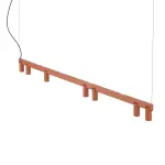 Lampa wisząca FOURTY  LINE LED 8W + 7xGU10 terakota 12423 Nowodvorski