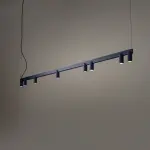 Lampa wisząca FOURTY LINE LED 8W + 8xGU10 granatowa 12290 Nowodvorski