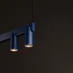 Lampa wisząca FOURTY LINE LED 8W + 8xGU10 granatowa 12290 Nowodvorski