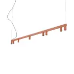 Lampa wisząca FOURTY  LINE LED 8W + 8xGU10 terakota 12424 Nowodvorski