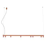 Lampa wisząca FOURTY  LINE LED 8W + 8xGU10 terakota 12424 Nowodvorski