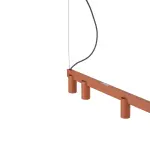 Lampa wisząca FOURTY  LINE LED 8W + 8xGU10 terakota 12424 Nowodvorski