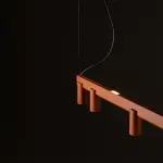 Lampa wisząca FOURTY  LINE LED 8W + 8xGU10 terakota 12424 Nowodvorski