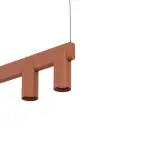 Lampa wisząca FOURTY  LINE LED 8W + 8xGU10 terakota 12424 Nowodvorski