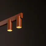 Lampa wisząca FOURTY  LINE LED 8W + 8xGU10 terakota 12424 Nowodvorski