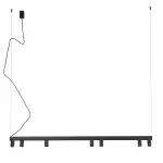Lampa wisząca FOURTY  LINE LED Czarny 12295 Nowodvorski
