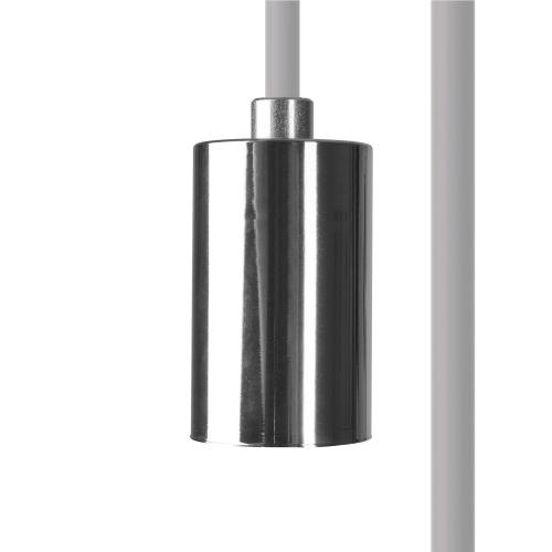 PRZEWÓD Z OPRAWKĄ 150CM CAMELEON CABLE E27 1,5 M WHITE/CHROME 8650 Nowodvorski