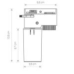 Adapter szyn 1 fazowych czarna CAMELEON CANOPY G BLACK 8360 Nowodvorski 