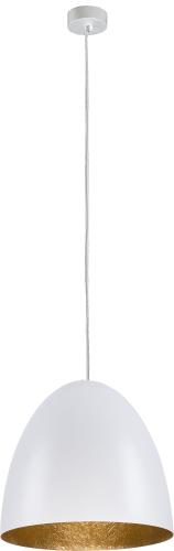 LAMPA WISZĄCA EGG M BIAŁO-ZŁOTY 9021 Nowodvorski
