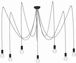 LAMPA WISZĄCA SPIDER GRAY VII żELAZKO 6787 Nowodvorski