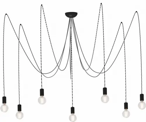LAMPA WISZĄCA SPIDER GRAY VII żELAZKO 6787 Nowodvorski