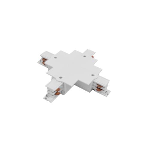 ŁĄCZNIK KRZYżOWY WPUSZCZANY BIAŁY CTLS RECESSED POWER X CONNECTOR WHITE 8678 Nowodvorski