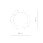 OPRAWA WPUSZCZANA IP44 CL KOS LED 8W 670lm 4000K BIAŁA 8781 Nowodvorski