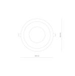 OPRAWA WPUSZCZANA LED IP44/IP20 CL KEA LED 40W 2700lm 4000K biała 8767 Nowodvorski