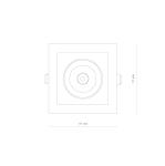 OPRAWA WPUSZCZANA CL DIA LED 30W 2250lm 4000K biała/czarna 8718 Nowodvorski