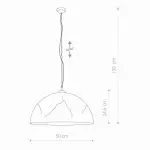 LAMPA HEMISPHERE CRACKS I ZIWS L 6371 Nowodvorski