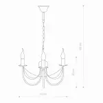 LAMPA WISZĄCA WIOLETTA III 1352 Nowodvorski