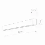 KINKIET STRAIGHT WALL LED WHITE M 9611 Nowodvorski