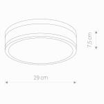 PLAFON MALAKKA LED 18W 940lm 4000K 9501 Nowodvorski