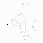 KINKIET ZEWNĘTRZNY IP54 PRIMM GRAPHITE 9551 Nowodvorski