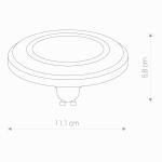 Żarówka ES111 LED DIFFUSER BLACK 9342 Nowodvorski