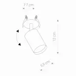 LAMPA SUFITOWA WPUSZCZANA SPOT EYE FIT 9396 Nowodvorski