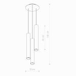 LAMPA WISZĄCA EYE L 3 8916 BIAŁA Nowodvorski