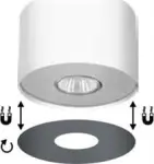 LAMPA SUFITOWA POINT WHITE SILVER WHITE GRAPHITE L 6002 Nowodvorski