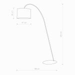 LAMPA PODŁOGOWA ALICE CZARNO-ZŁOTA 4963 Nowodvorski