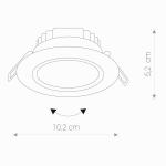 OCZKO SUFITOWE LED 5W 400lm 4000K IP44 EOL 8990 Nowodvorski