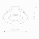 LAMPA WPUSZCZANA HELIOS LED 5W 300lm 3000K 8991 Nowodvorski
