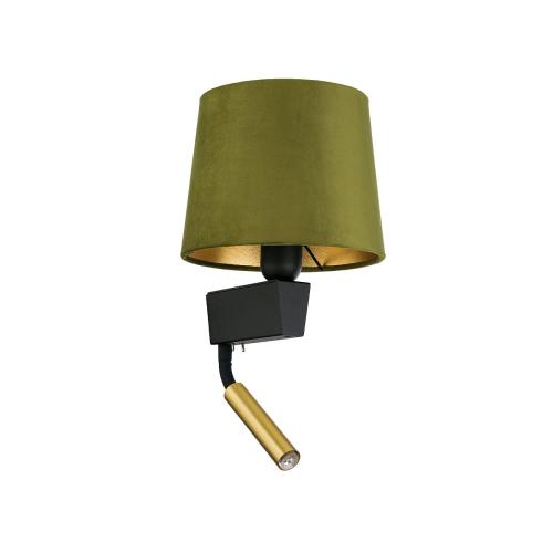 Kinkiet zielono-złoty z ramieniem do czytania CHILLIN II 8214 Nowodvorski Lighting
