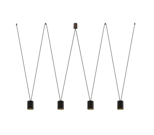 Lampa wisząca MORE TONE BLACK/GOLD IV 7814 Nowodvorski Lighting