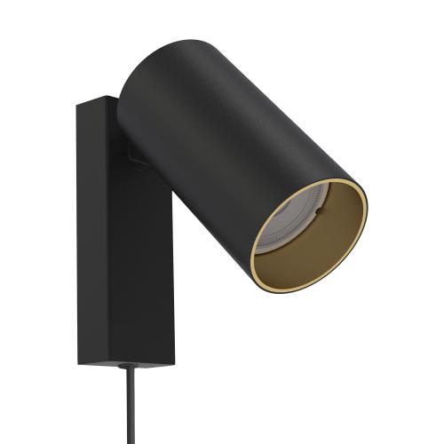Kinkiet z przewodem MONO I BLACK/GOLD 7765 Nowodvorski Lighting