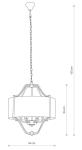 Lampa wisząca NUNTUCET VI 8150 Nowodvorski