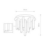 LAMPA SUFITOWA STALACTITE WHITE XIII 8356 Nowodvorski
