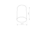 SPOT POINT PLEXI BLACK L 6530 Nowodvorski