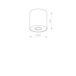 LAMPA SUFITOWA POINT WHITE SILVER WHITE GRAPHITE M 6001 Nowodvorski