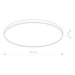 Plafon AGNES ROUND LED czarny 64W 4800lm 4000K IP44 8185 Nowodvorski