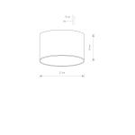Kinkiet ELLIPSES LED 2x5W 750lm 3000K czarno-złoty IP54 8181 Nowodvorski